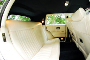 Custom & VIP Vehicle Fleet for Rent in Westland Michigan - excalibur-cutom-sedan-interior