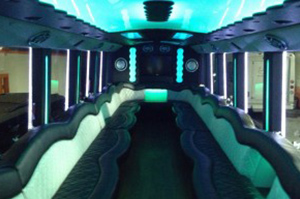 Party Bus Fleet for Rent in Westland Michigan - freightliner-interior