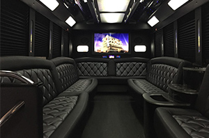 Party Buses - A-List Limousine - zues-f450-interior
